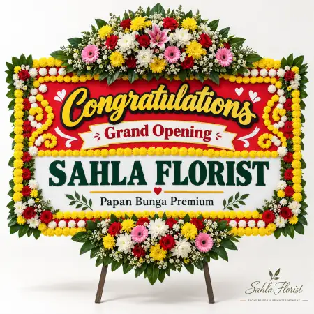 Papan Bunga Ucapan Selamat Tikala